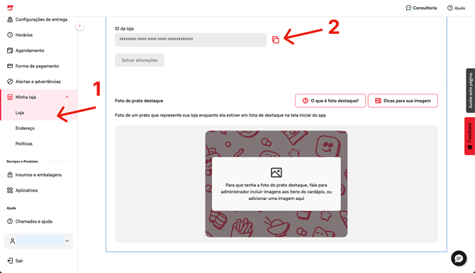Copiar_MerchantID_Ifood