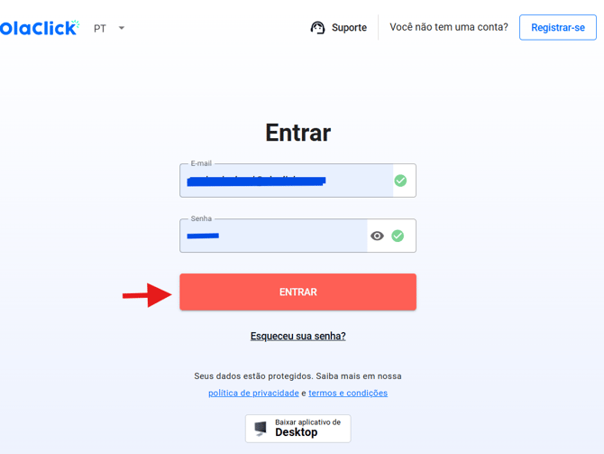  acessar o meu cardápio no painel OlaClick?