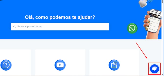 Falar com o suporte