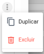 Menu do modificador aberto com as opções Duplicar e Excluir