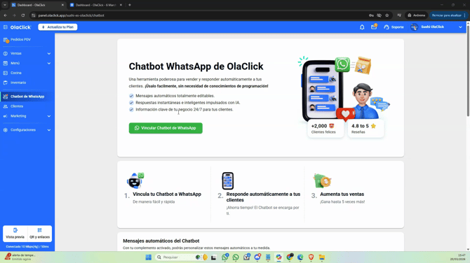 chatbot con inteligencia artificial