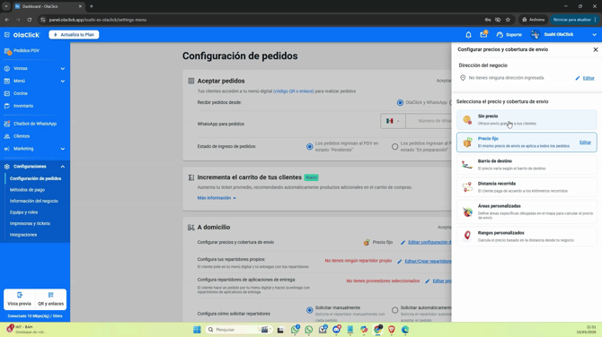 personaliza las tajas de entrega