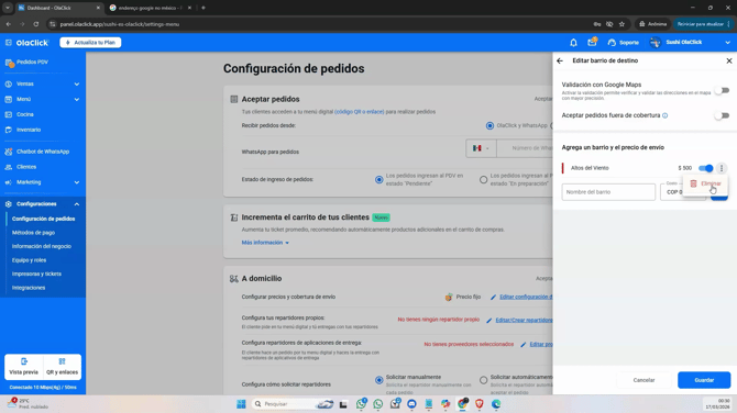 Configura las tajas hoy