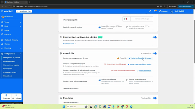 Configura y personaliza las tajas 