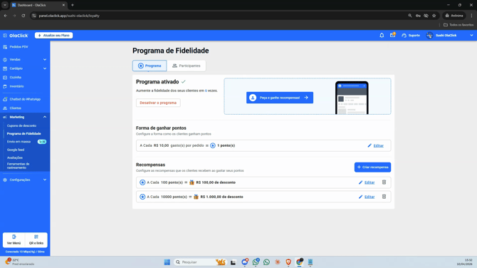 Como   configurar o Programa de Fidelidade agora