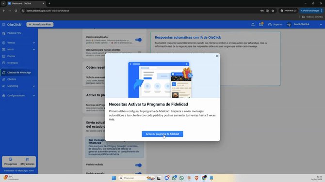 activar el Programa de Fidelidad hoy