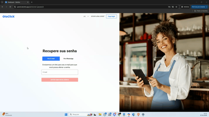 Como Recuperar Sua Senha olaclick