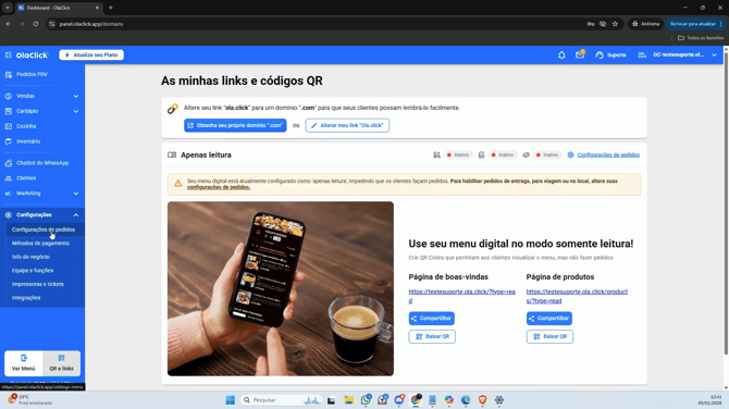 Corrija o Botão "Mais" no Cardápio Digital