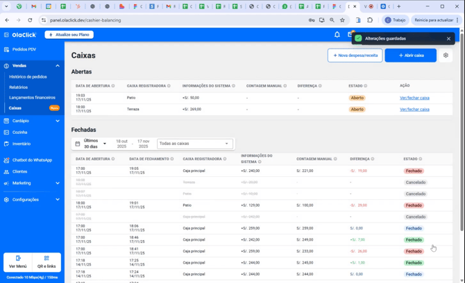 Como Fazer a gestão de Caixa no sistema olaclick